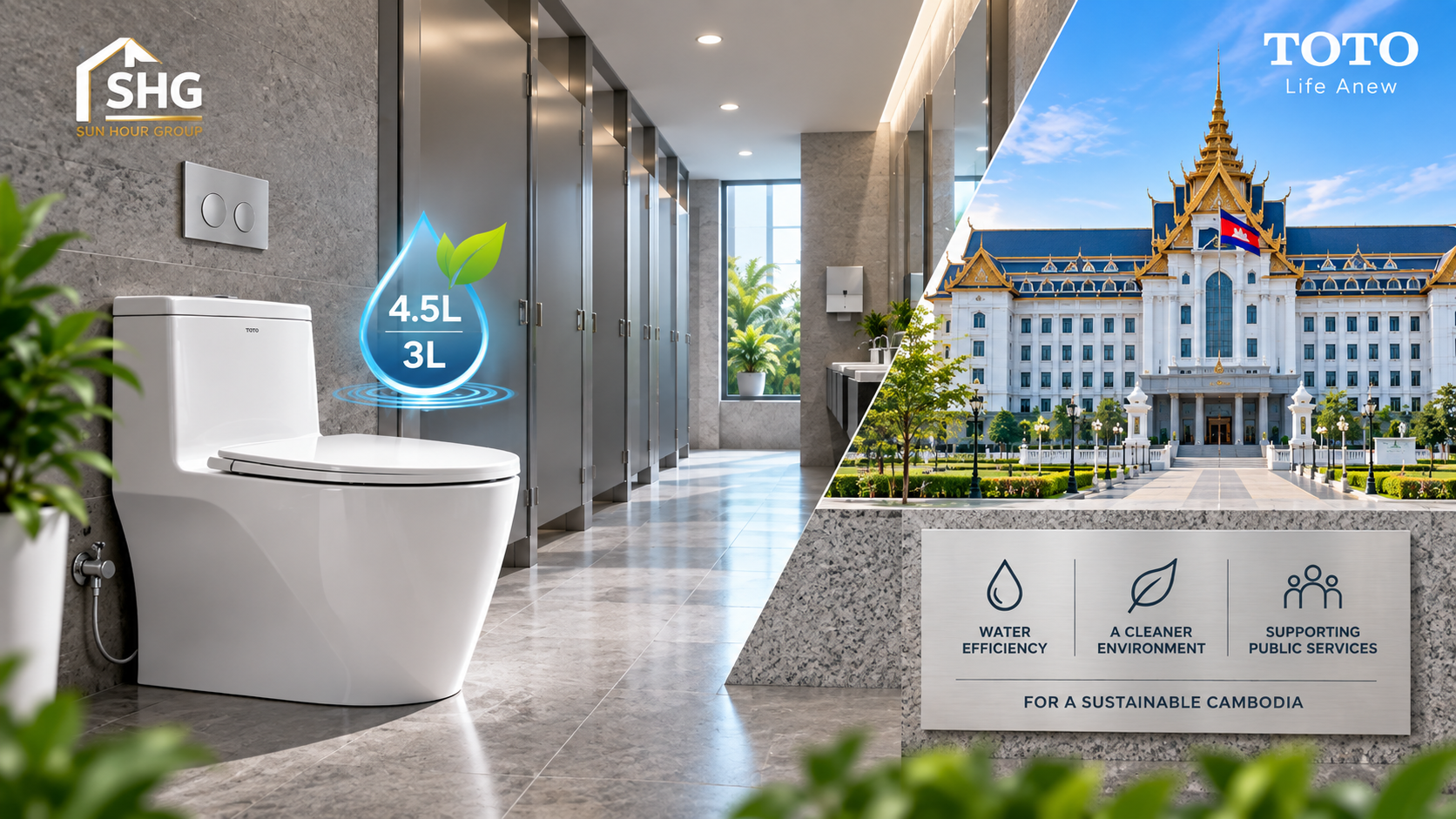 Water-Saving Toilets for Government Buildings